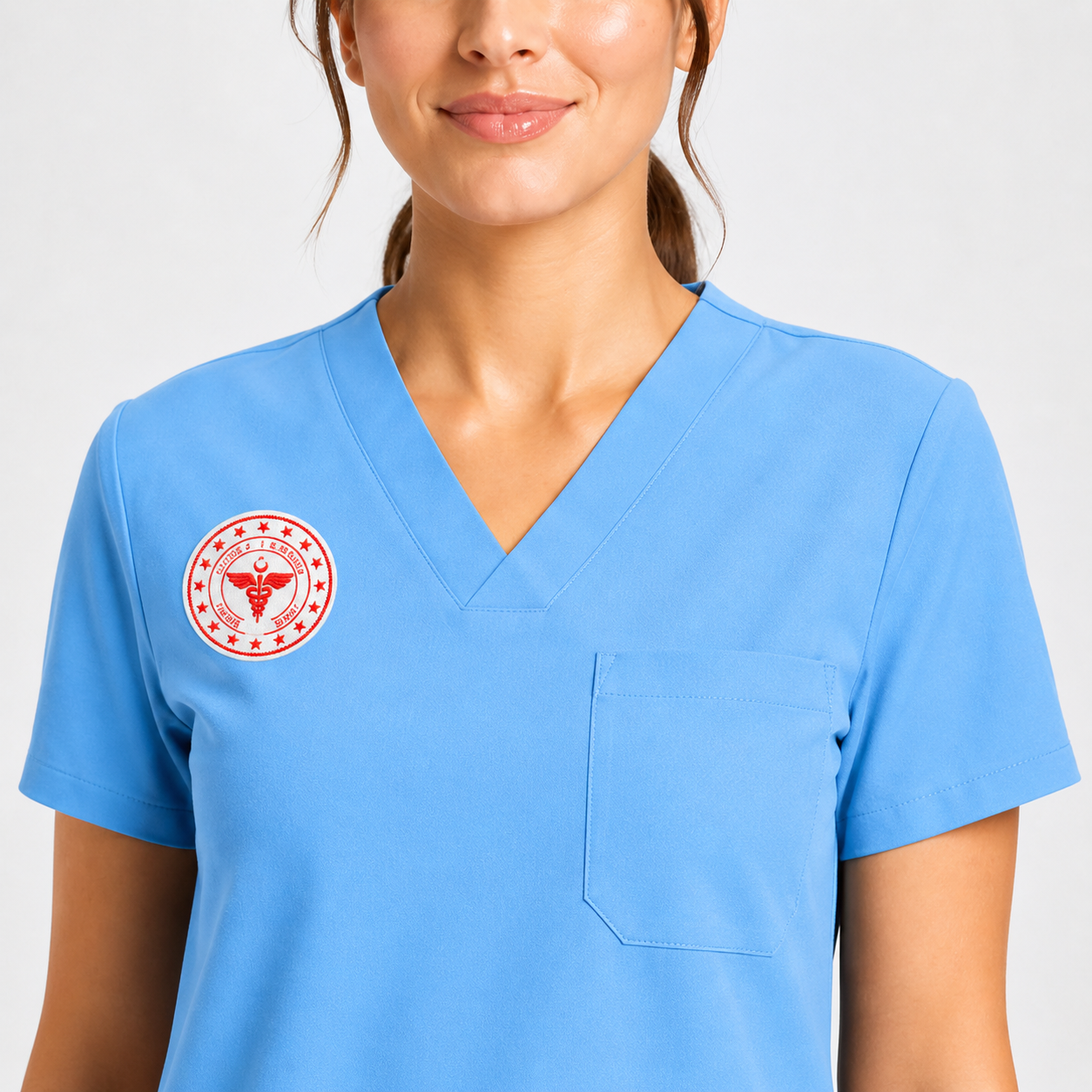 Sebat® 4Stretch™ Alaskan Blue Doktor Forması Kumaş Detayı