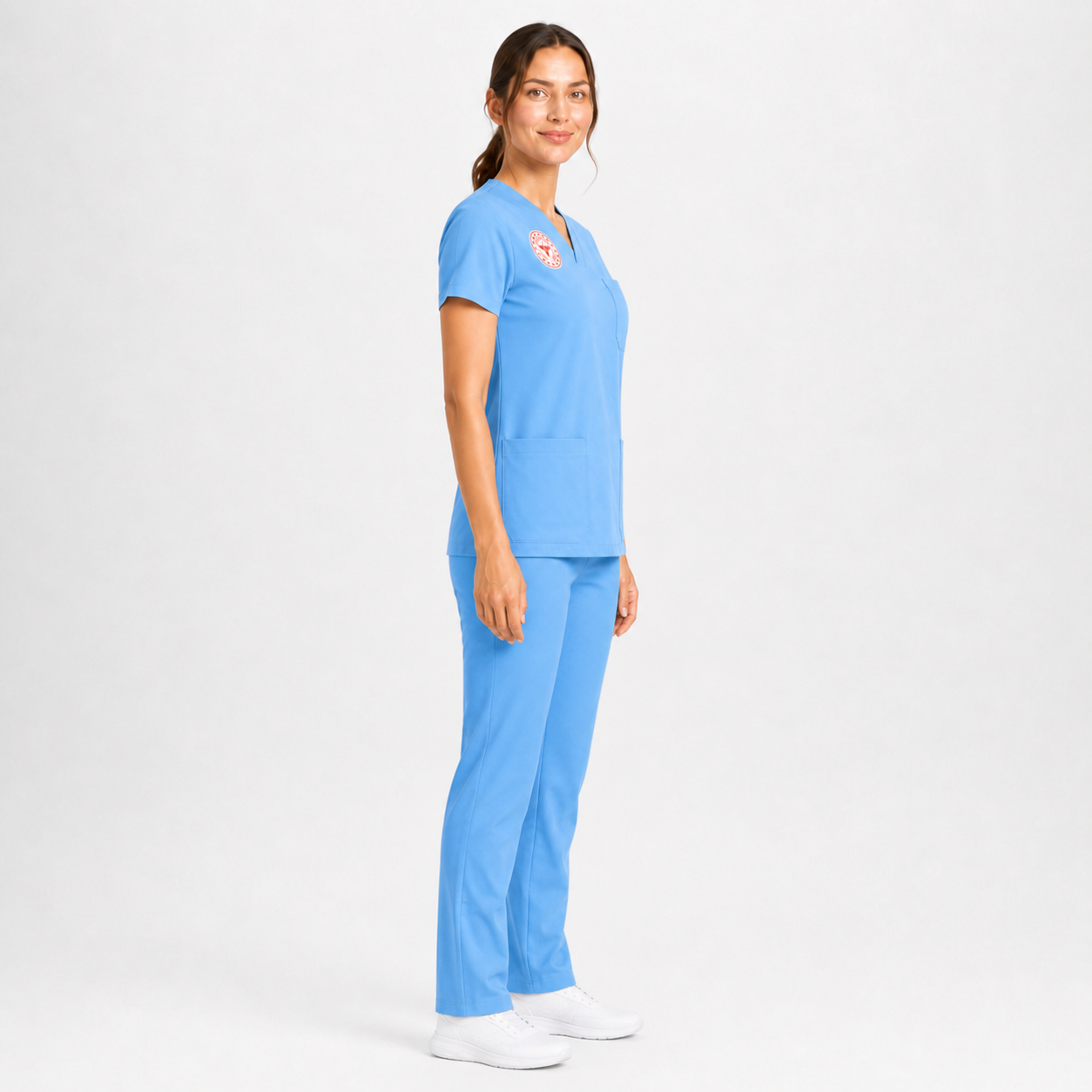 Sebat® 4Stretch™ Diş Hekimi Takımı Yan Profil - Esnek Üniforma