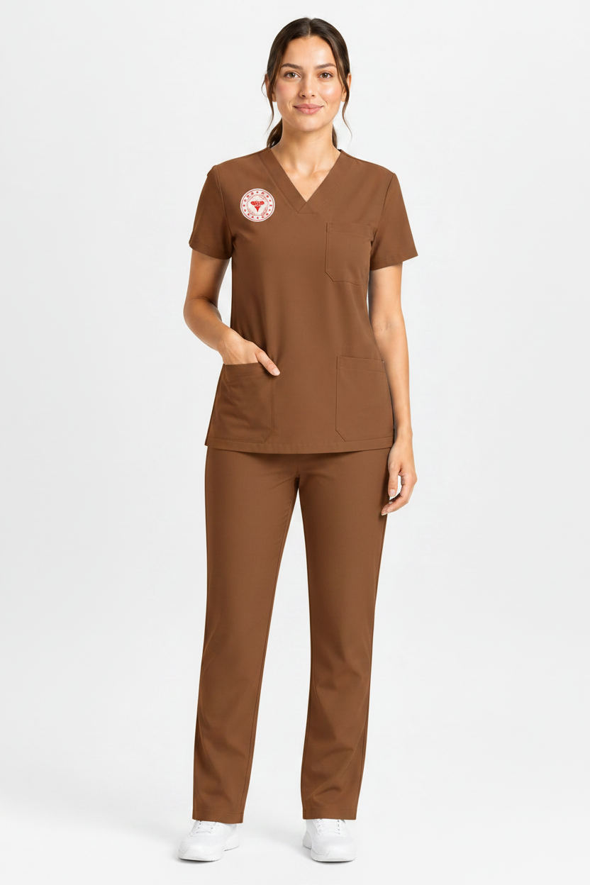 Sebat® 4Stretch™ Psikolog ve Biyolog Forması - Friar Brown Rengi Önden Görünüm