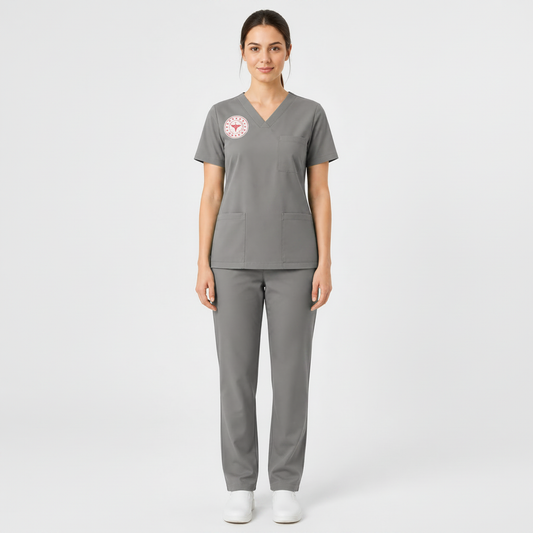 Sebat® 4Stretch™ Mühendis ve Bilişim Personeli Forması - Neutral Gray Önden Görünüm