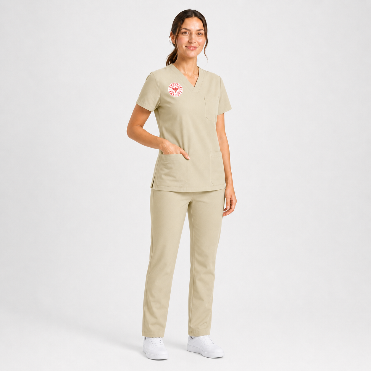 Sebat® 4Stretch™ Moth Rengi Üniforma Açılı Görünüm - 2026